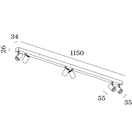 Wever & Ducré Ceno Surface 6.0 Ceiling lamp