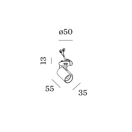 Wever & Ducré Ceno 1.0 blade springs Recessed spot