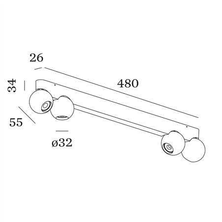 Wever & Ducré Leca Surface 4.0 Ceiling lamp