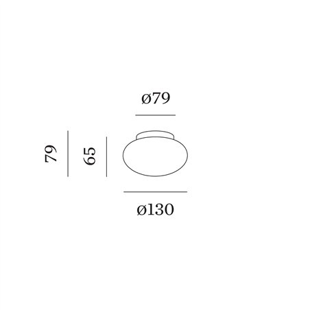 Wever & Ducré Perlez IP44 Surface 1.0 Ceiling lamp