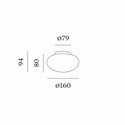 Wever & Ducré Perlez IP44 Surface 2.0 Ceiling lamp