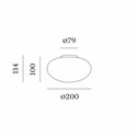 Wever & Ducré Perlez IP44 Surface 3.0 Ceiling lamp