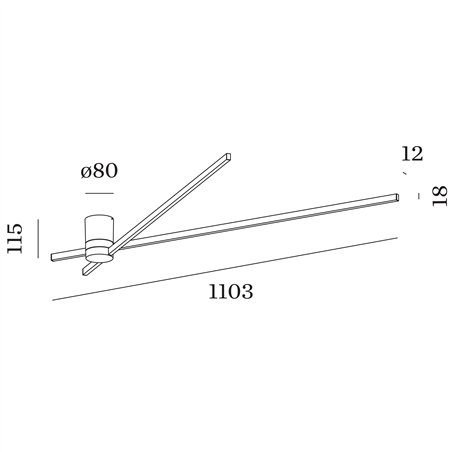 Wever & Ducré Fil Spin 1.0 Ceiling lamp / Wall lamp