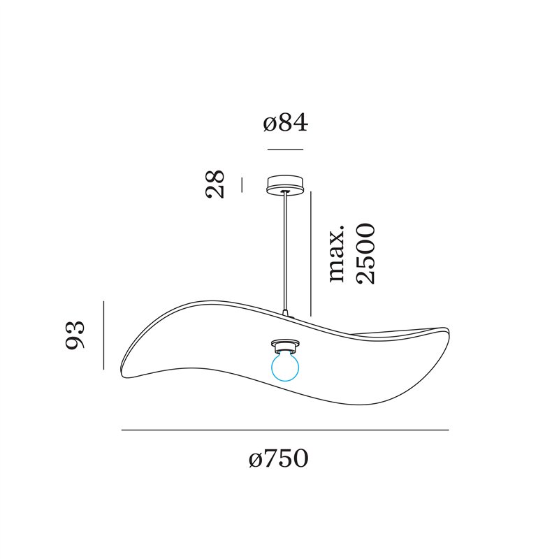 Wever & Ducré WAVE SOFT 1.0 Hängelampe