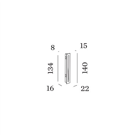 Wever & Ducré STRIPE SLIM 1.4 Wall lamp