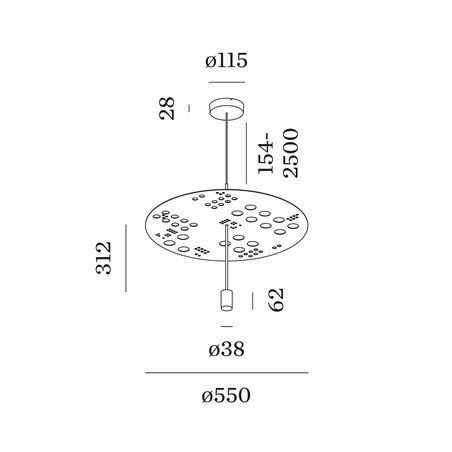 Wever & Ducré SHEDDA fractal 1.0 Suspension lamp
