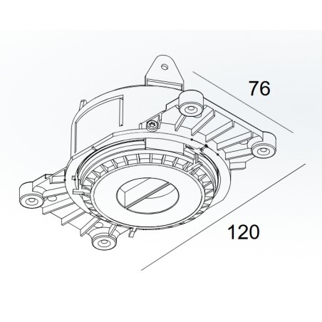 Delta Light MOUNTING KIT R53 TRIMLESS O.F.A.