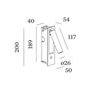 Wever & Ducré MATCH snooze semi-recessed 1.1 Wall lamp