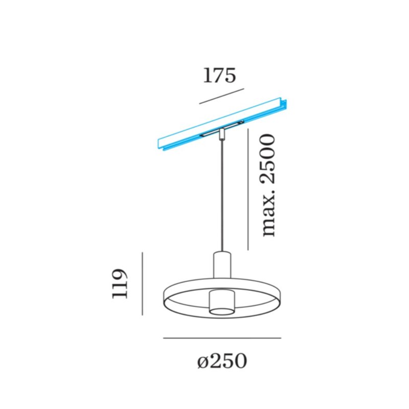 Wever & Ducré ODREY on STREX 1.2 LED Schienenbeleuchtung