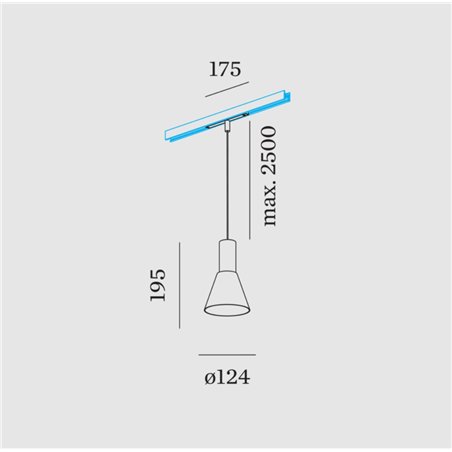 Wever & Ducré ODREY on STREX 1.4 LED Track lighting fixture