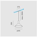 Wever & Ducré ODREY on STREX 1.6 LED Track lighting fixture