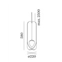 Wever & Ducré SOLLI COCOON 1.0 Suspension lamp