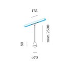 Wever & Ducré COZY CONE on STREX 2.0 Track lighting fixture