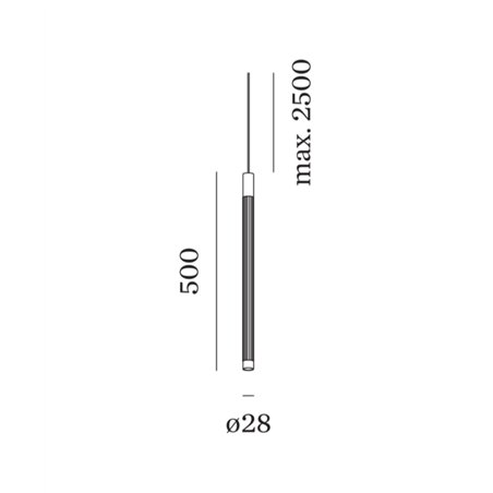 Wever & Ducré TRACE suspended 5.0 LED Suspension lamp