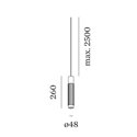 Wever & Ducré TRACE suspended 2.0 LED Suspension lamp