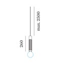 Wever & Ducré TRACE suspended 1.0 E27 Suspension lamp