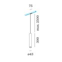 Wever & Ducré mini on track 1-phase 3.0 PAR11 Track lighting fixture