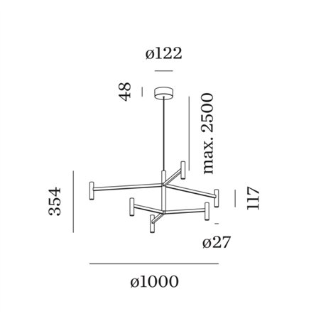 Wever & Ducré MATCH LUSTA 2.1 Suspension lamp