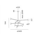 Wever & Ducré MATCH LUSTA 3.2.1 Suspension lamp