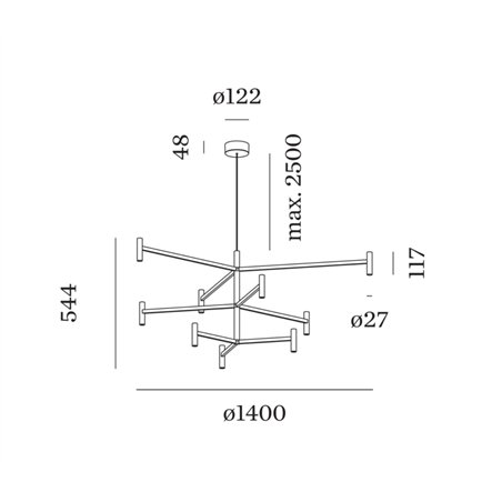 Wever & Ducré MATCH LUSTA 3.2.1 Suspension lamp