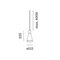 Wever & Ducré ODREY 1.5 LED Suspension lamp