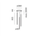 Wever & Ducré FLYRA vertical 3.1 Suspension lamp
