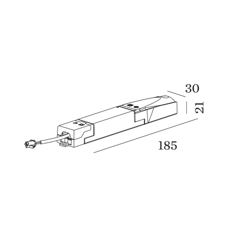 Wever & Ducré DRIVER 500mA 15W 10-40V DALI-2 / PUSH DIM WT