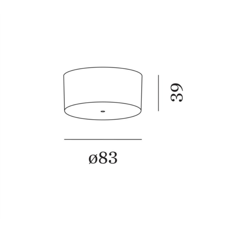 Wever & Ducré SUSP SINGLE CEILING BASE SURF 1.5 ROUND