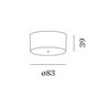Wever & Ducré SUSP SINGLE CEILING BASE SURF 1.5 ROUND