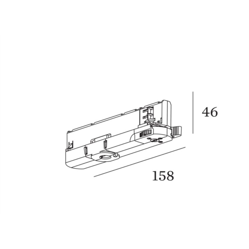 Wever & Ducré 3-PHASE TRACK ADAPTER 1.3