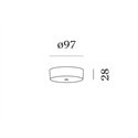 Wever & Ducré QUBBY SUSP SINGLE CEILING BASE SURF