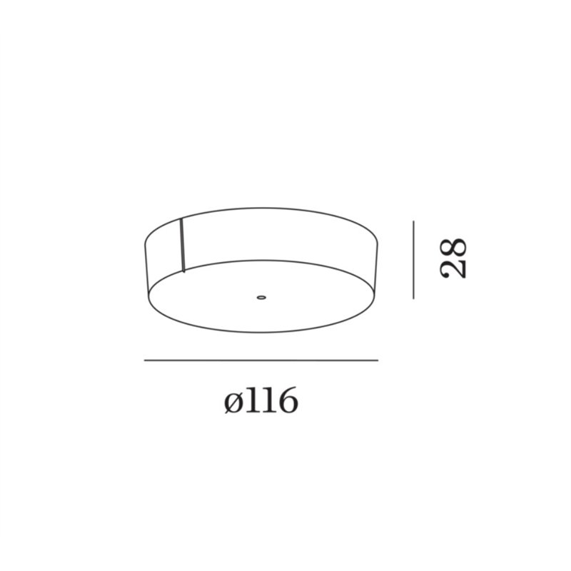 Wever & Ducré SUSP SINGLE CEILING BASE SURF 1.7 ROUND