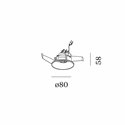 Wever & Ducré RONY ADJUST petit 1.0 blade springs Recessed spot