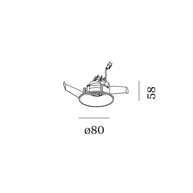 Wever & Ducré RONY ADJUST petit 1.0 blade springs Einbauspot