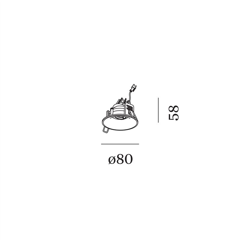 Wever & Ducré RONY ADJUST petit 1.0 wire springs Einbauspot