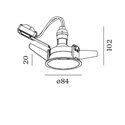 Wever & Ducré Deep 1.0 PAR16 blade springs Recessed spot