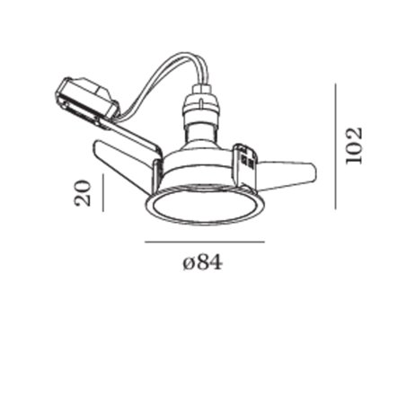 Wever & Ducré Deep 1.0 PAR16 blade springs Recessed spot