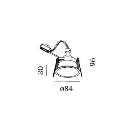 Wever & Ducré Deeper 1.0 PAR16 wire springs Recessed spot