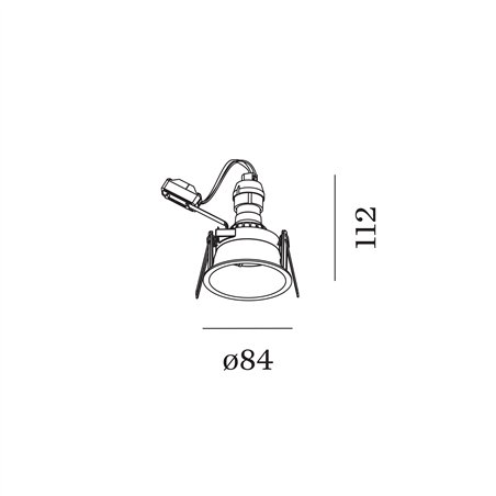Wever & Ducré Deeper 1.0 PAR16 wire springs Recessed spot