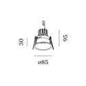 Wever & Ducré Deeper 1.0 LED wire springs Recessed spot