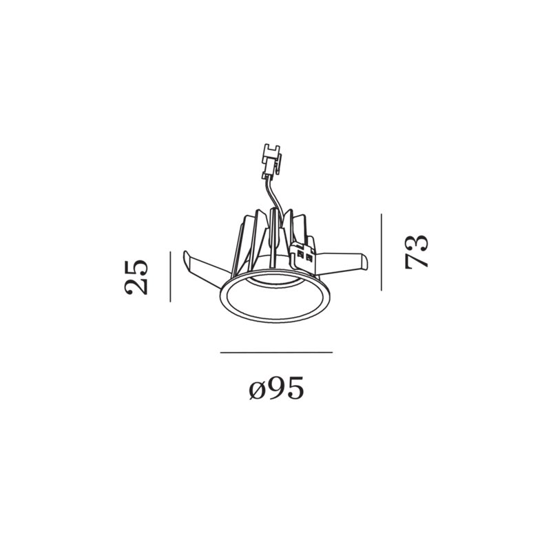 Wever & Ducré Deep IP65 1.0 LED Blattfedern Einbaustrahler