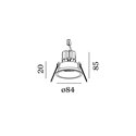 Wever & Ducré Deep 1.0 LED wire springs Recessed spot
