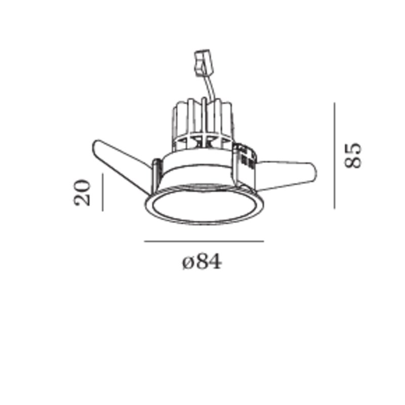 Wever & Ducré Deep 1.0 LED Blattfedern Einbaustrahler