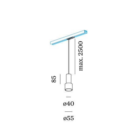 Wever & Ducré Odrey On Track 1.1 PAR16 Track lighting fixture