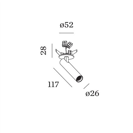 Wever & Ducré Match 1.0 blade springs Recessed spot