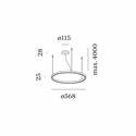 Wever & Ducré Kujo 2.0 Suspension lamp