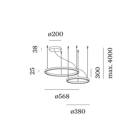 Wever & Ducré Kujo 2.1 Suspension lamp
