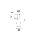Wever & Ducré Odrey Wall 1.5 Wall lamp