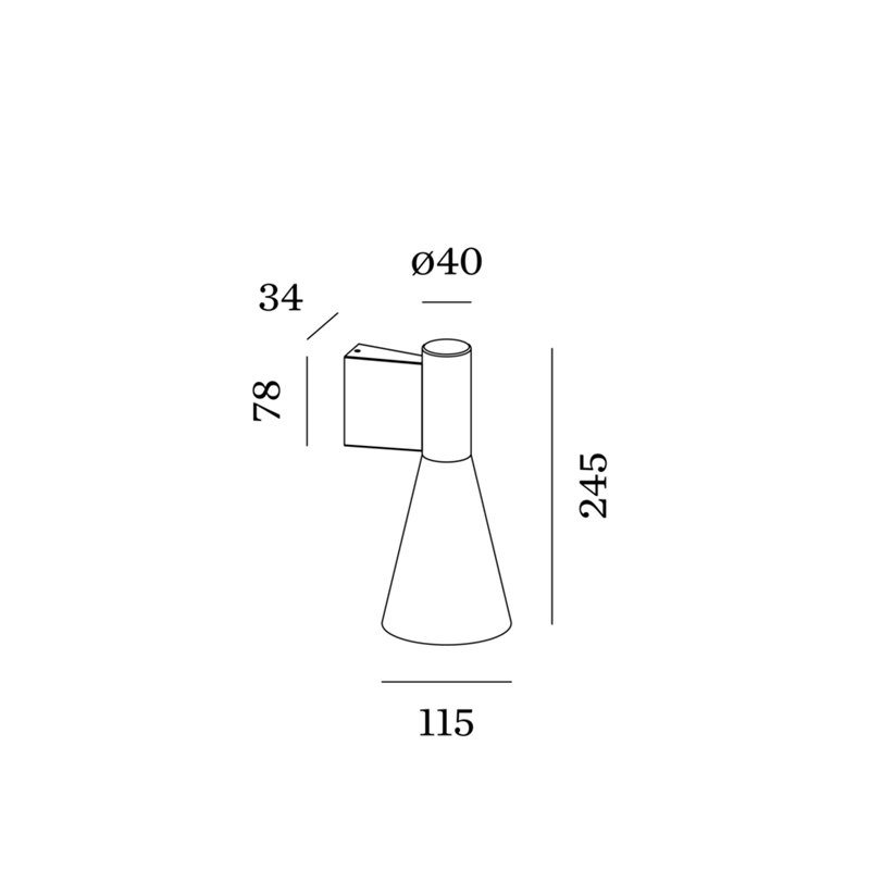 Wever & Ducré Odrey Wall 1.5 Wandlampe