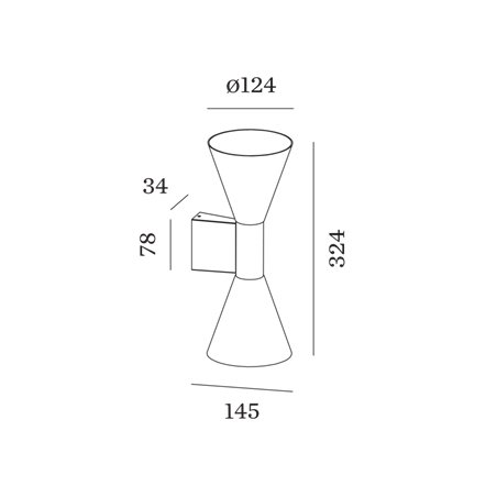 Wever & Ducré Odrey Wall 2.4 Wall lamp